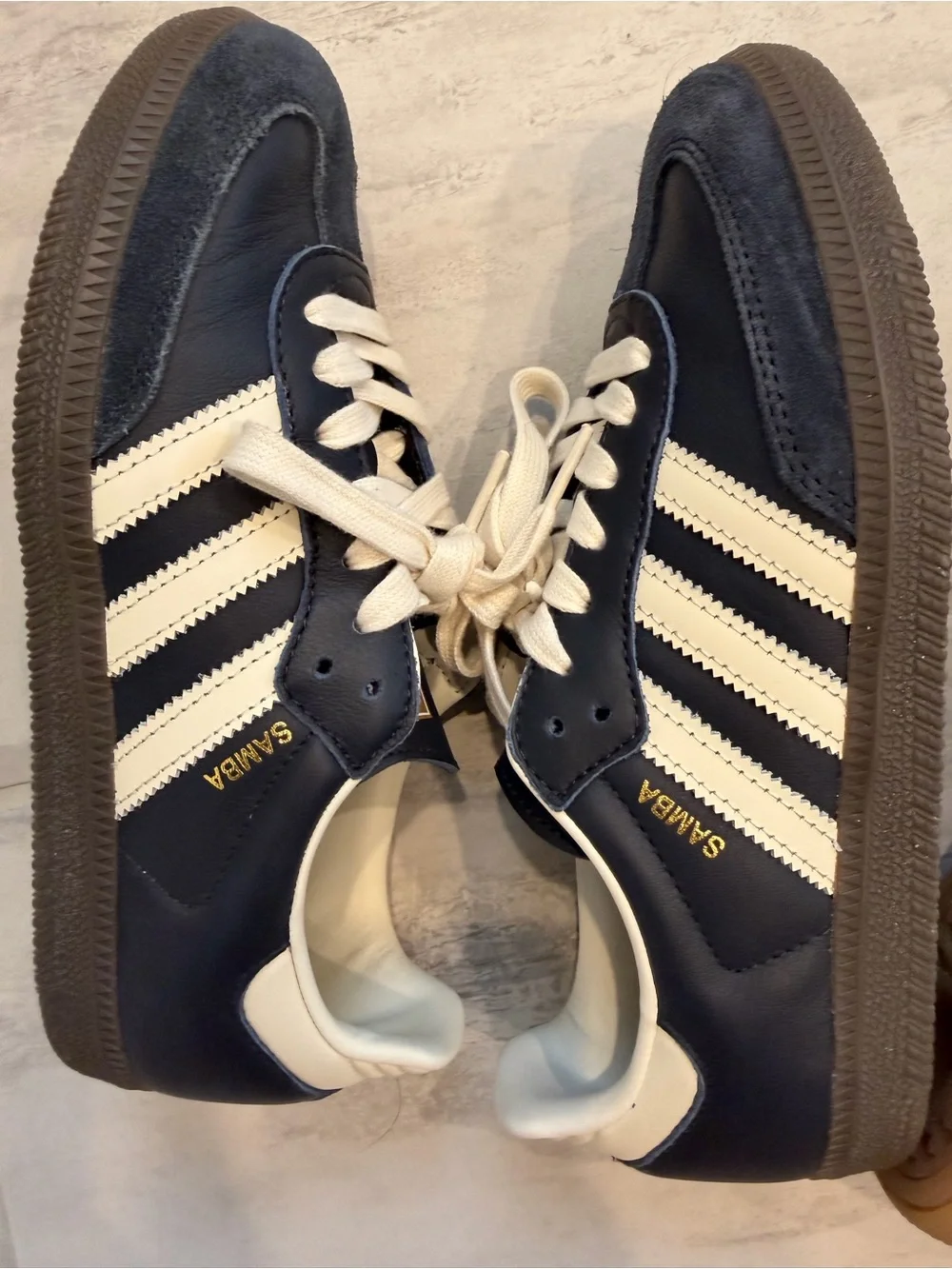 adidas blue navy sambas